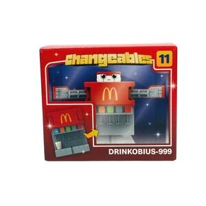 Mcdonalds Changeables Happy Meal Toy New #11 Drinkobius-999